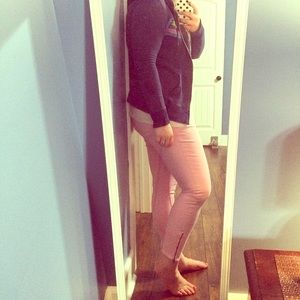 Torrid Pink Cheetah Cropped Denim