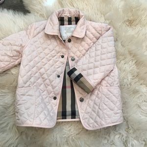 Burberry pink toddler jacket