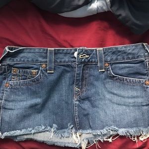 True religion mini skirt