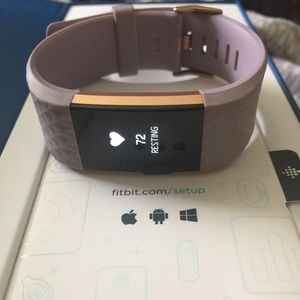 Fitbit charge 2 rose gold/ Lavender