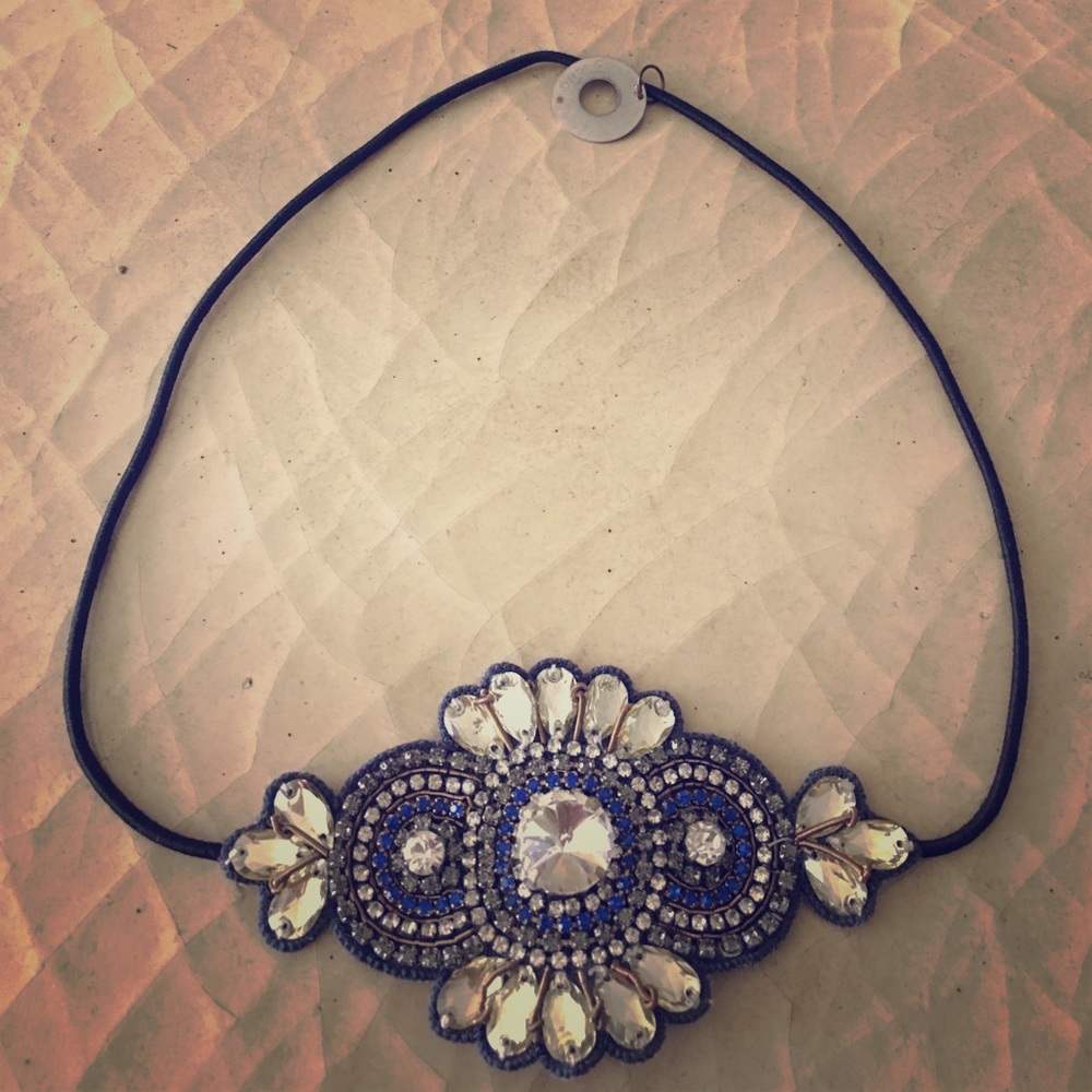 💙  trendy blue deepa gurnani headband