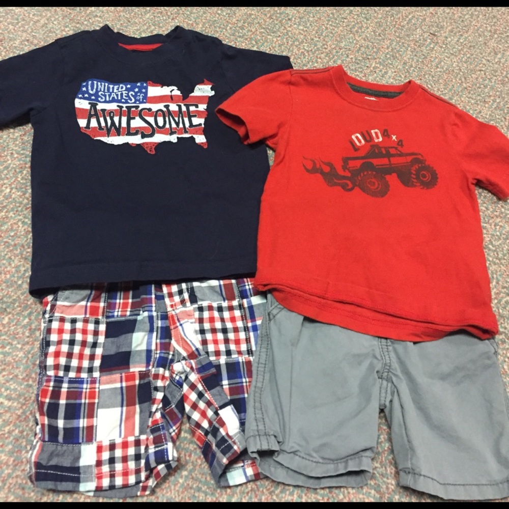 Gymboree short sets 18-24 months