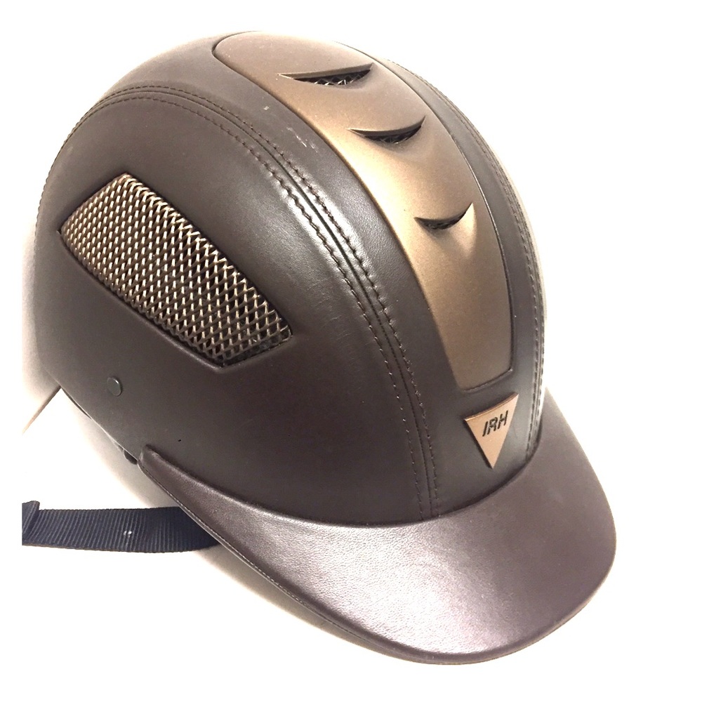 IRH Brown Leather Helmet