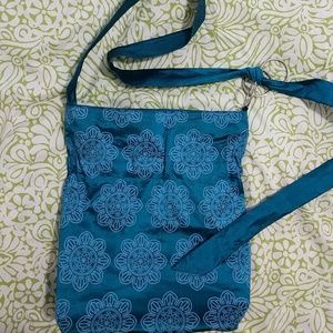 Sak Saum aqua blue Lisa purse, crossbody
