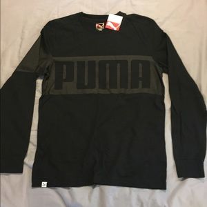 NWT Puma Logo Long Sleeve Shirt
