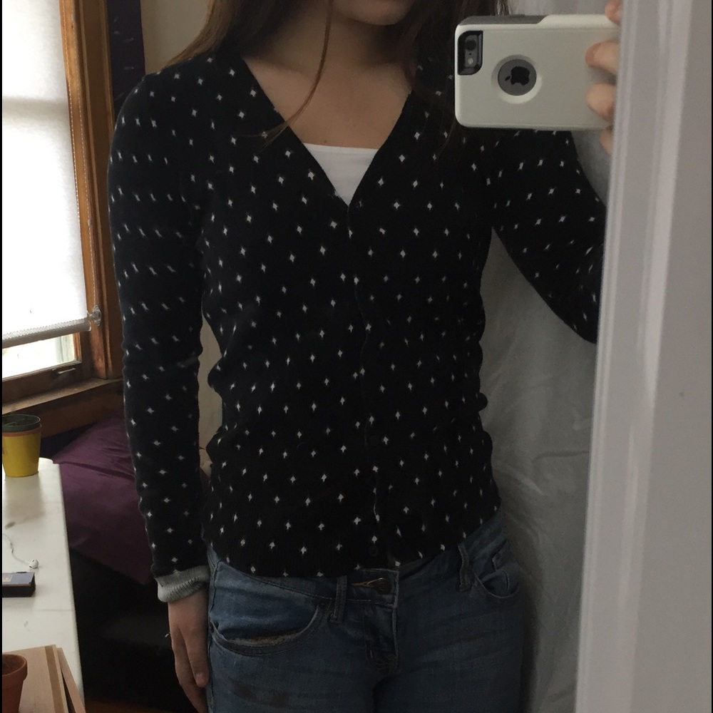 Black, comfortable cardigan