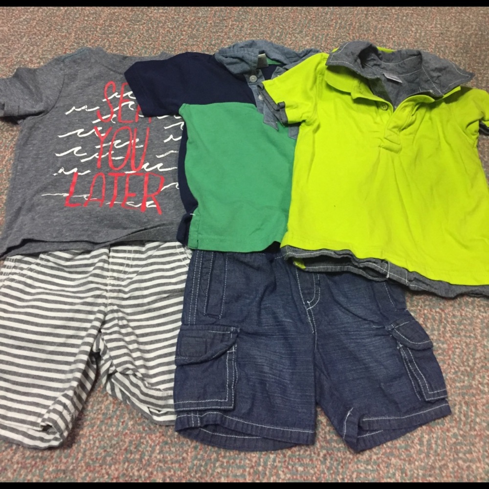 Boy's short sets 18-24 months