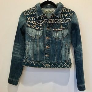 Free People Artisan Deluxe Denim Jacket