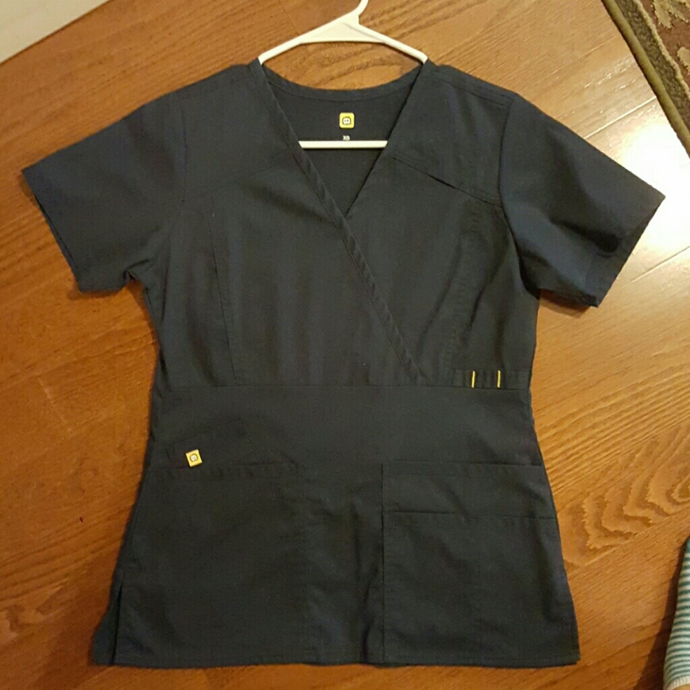 Never worn! Navy Blue scrub top