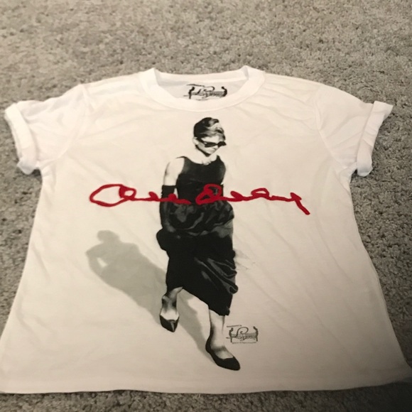 Hollywood Legends Tops - Logo Tshirt Audrey Hepburn