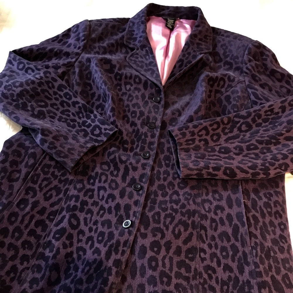 Fun Dialogue Purple Leopard Trench