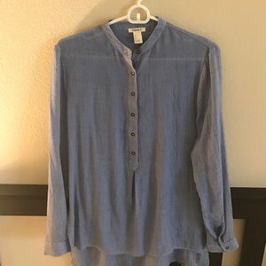 Forever 21 Blue Button Down Shirt