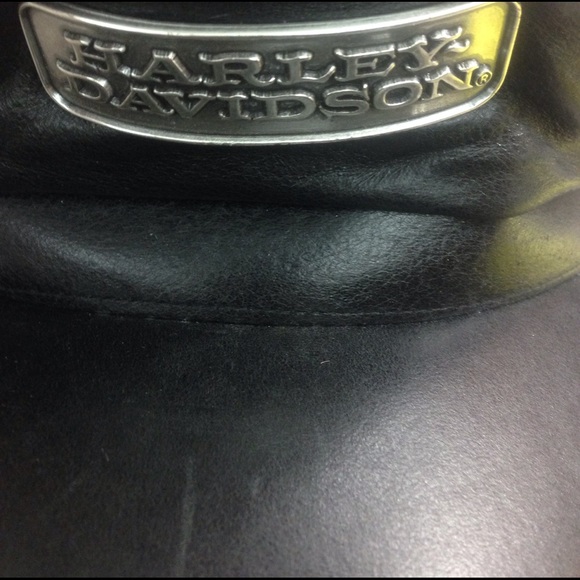 Harley Davidson leather Cap main image 4