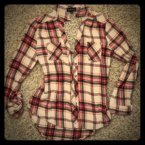 Plaid flannel top