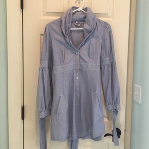 Ted Baker button down dress with tie around back.