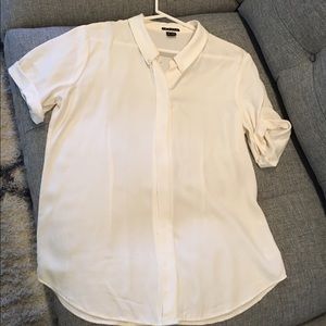 93% silk, Theory blouse.