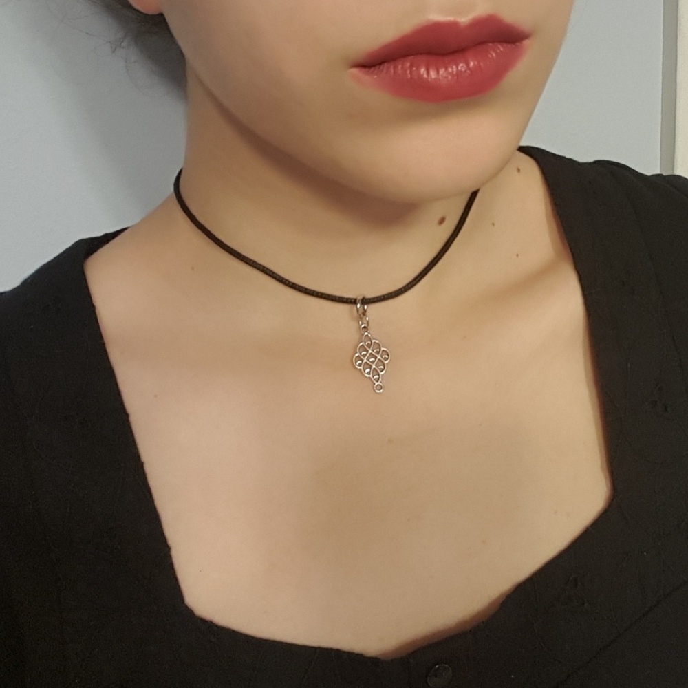 Silver Chandelier Choker