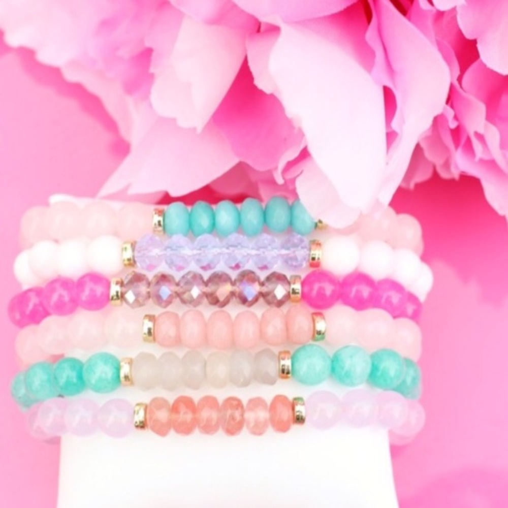 Ariel Sky Crystal Bead Collection Bracelet