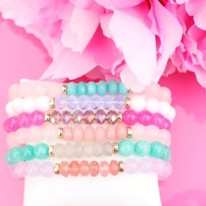 Ariel Sky Crystal Bead Collection Bracelet