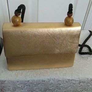 Gold shoulder Bag