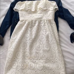 Shoshanna white knee length summer dress