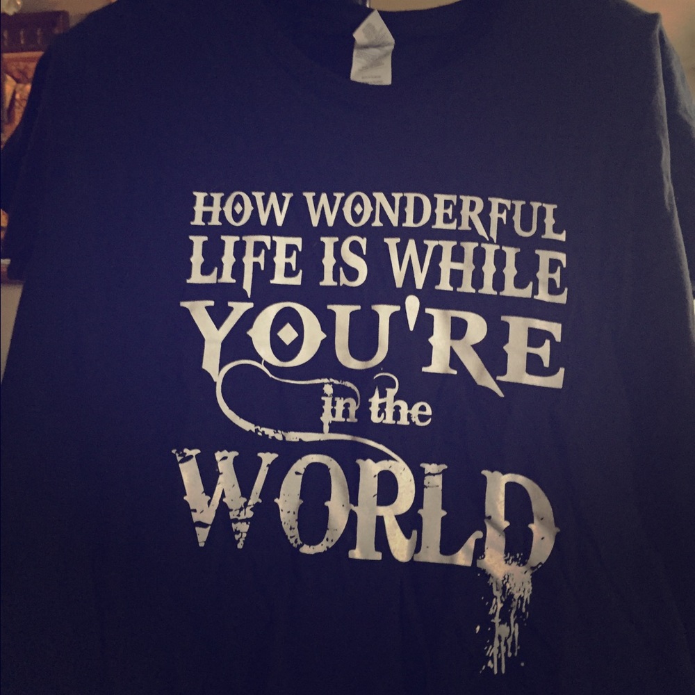 "Your Song" black tee XL