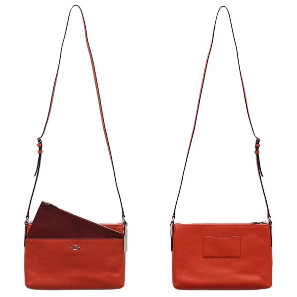 NWT~ Coach Swingpack Crossbody ~ Coral 🌺