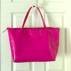 Kate spade pink vinyl bag