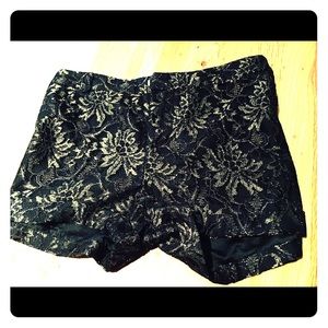 Gorgeous black and gold Forever 21 shorts!