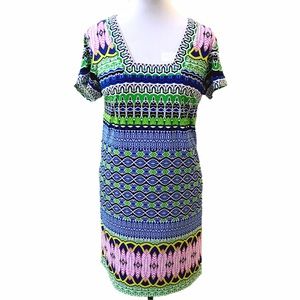 Laundry by Shelli Segal print shift dress