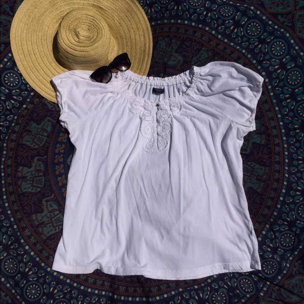 🌻White Peasant, Boho Top🌻