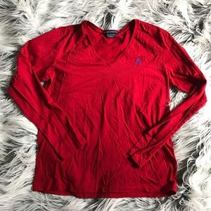 Ralph Lauren red long sleeve shirt