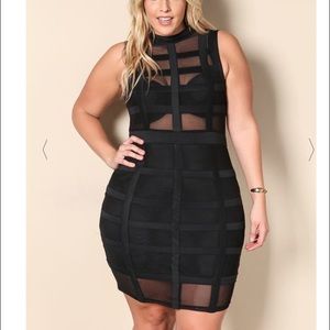 Caged mini dress 🔥