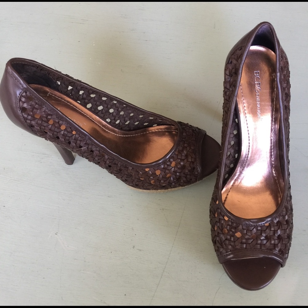 Last chance -BCBGeneration woven platform heels - Picture 1 of 8