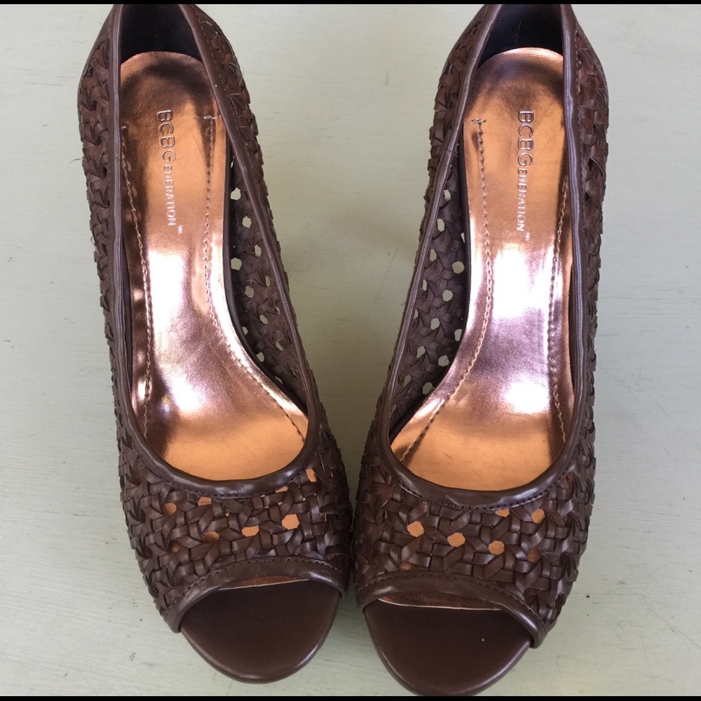 Last chance -BCBGeneration woven platform heels - Picture 6 of 8