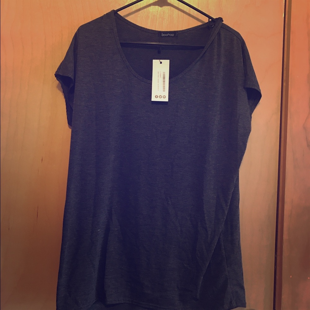Over sized dark grey shirt