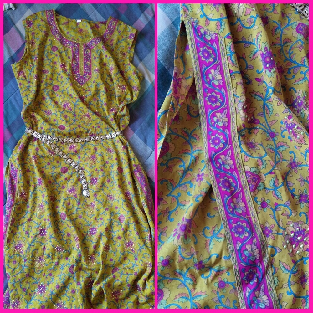 Bohemian India Floral Dress