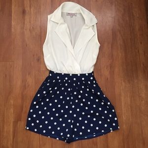 Polka Dotted Romper