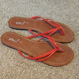 Coral braided sandals 6/7