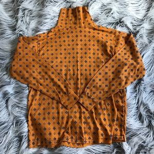 Vintage weird mustard yellow turtle neck