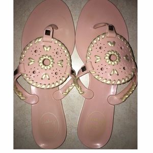 Jack Rogers Georgica Jelly Blush/Platinum Sandals