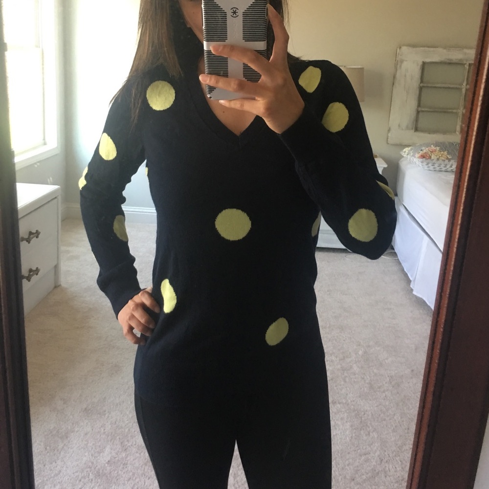 Polka dot sweater