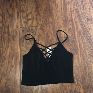 Wet Seal Black Crop Top