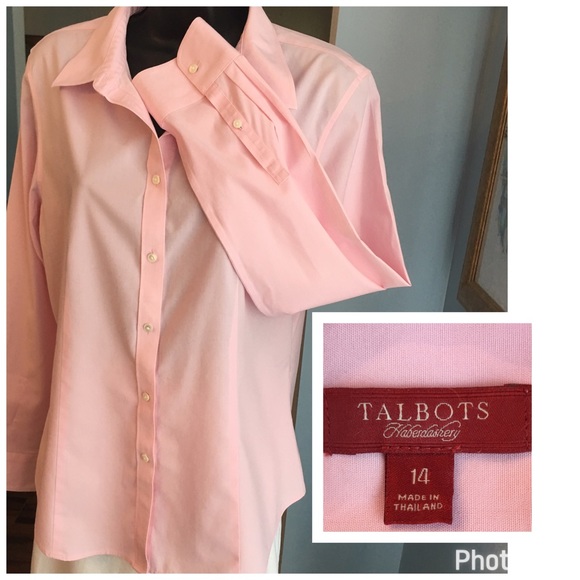 Talbots Tops - Talbots Pink Button Down