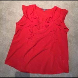 NY Collection - coral red - L sleeveless shirt