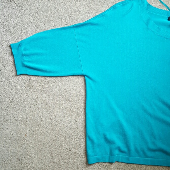 + Aqua light sweater top - Picture 2 of 3