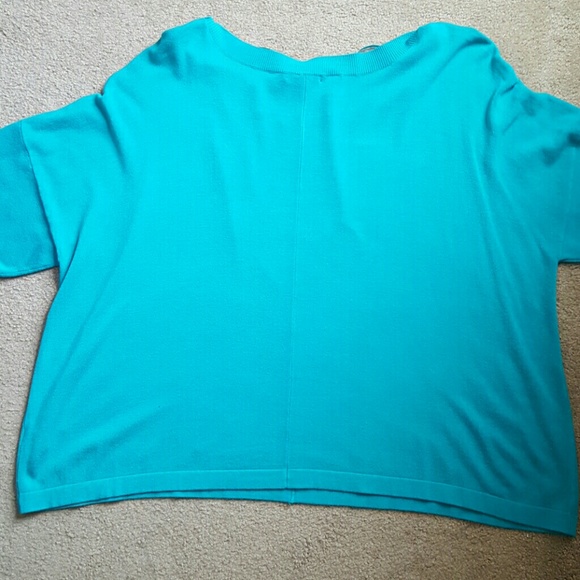 + Aqua light sweater top - Picture 3 of 3