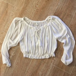 Abercrombie and Fitch Off the Shoulder Crop