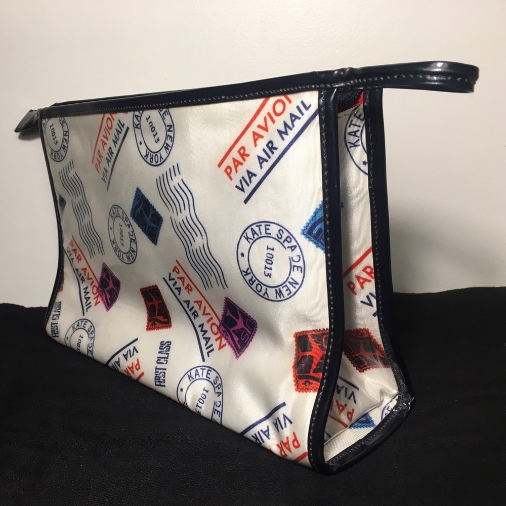 Kate Spade Par Avion cosmetics bag