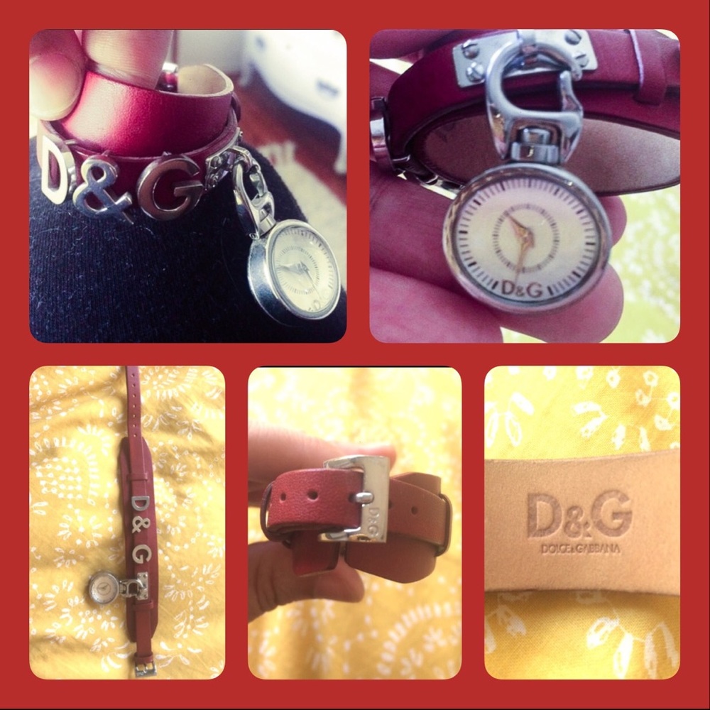 Dolce and Gabbana D&G leather watch